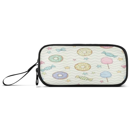 RPLIFE Pastellfarbenes Donut-Federmäppchen mit Reißverschluss, Federmäppchen für Mädchen von RPLIFE