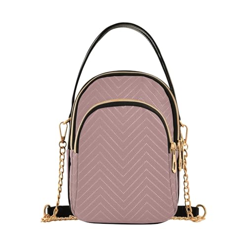 RPLIFE Rosy Brown Crossbody Handtaschen für Damen gesteppte Handtasche von RPLIFE