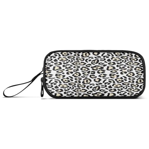 RPLIFE Schwarz Weiß Leopard Print Bleistift und Stift Etui Federmäppchen Groß Federmäppchen für Mädchen Niedlich von RPLIFE