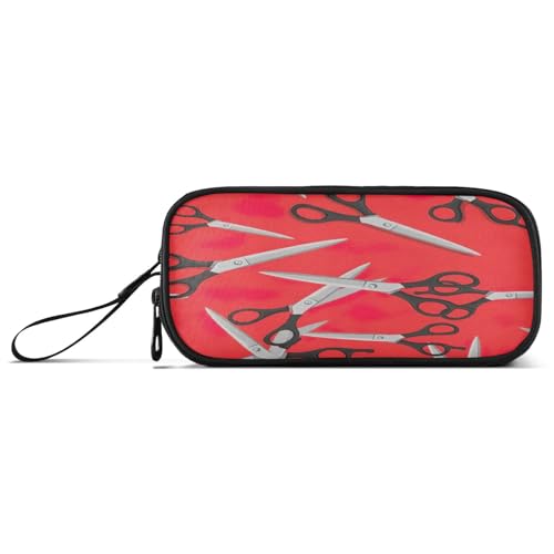 RPLIFE Scissors Red Pencil Case Pouch Zipper Pencil Case Pencil Cases for Teen Girls von RPLIFE
