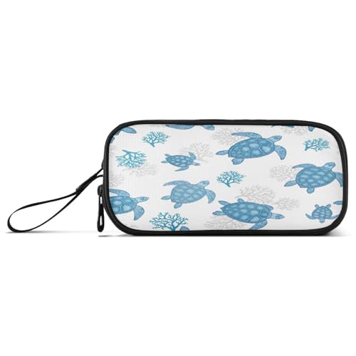 RPLIFE Sea Turtles Federmäppchen mit mehreren Taschen, weiches Federmäppchen für Mädchen von RPLIFE