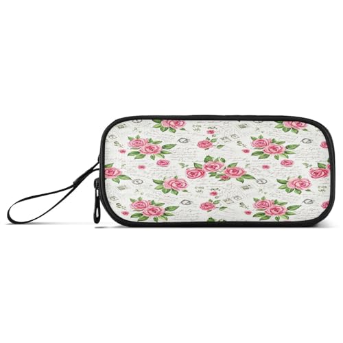 RPLIFE Vintage Postkarten Basic Federmäppchen Federtasche mit Reißverschluss, Federmäppchen Schule von RPLIFE