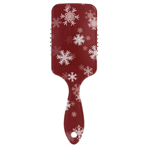 Red Christmas Snow Xmas Air Comb, Anti Static Hair Brush, Hairbrush Healthy, Brush Travel von RPLIFE