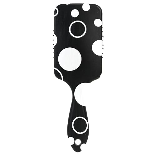 Schwarz Weiß Polka Dots Haarbürste Massagegerät, Haar Detangler Bürste, Kämme Männer von RPLIFE