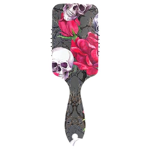 Skulls and Roses 3D-Luftkissen-Massagebürste, antistatische Bürste, entwirrende Bürste für Herren von RPLIFE