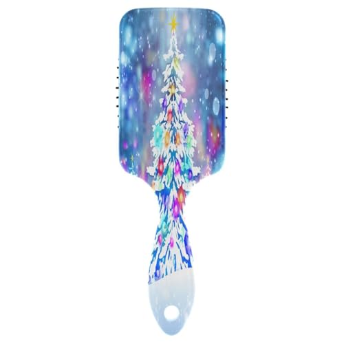 Snowy Christmas Tree 3D Haarbürste, Entwirrungsbürste, Haarbürste Herren von RPLIFE