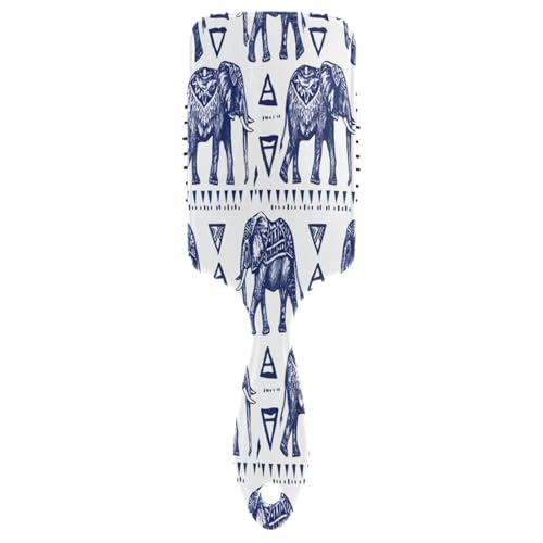 Tribal Elephant Kissen Kamm, Entwirrungsbürste, Kamm gesundes Haar, Haarbürste trocken von RPLIFE