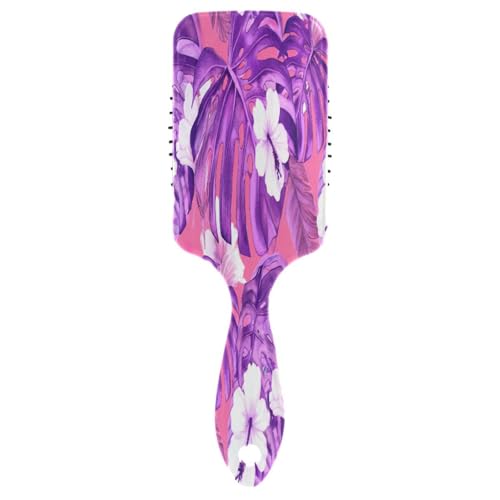 Tropical Purple Monstera Leaves Luftkissenbürste, Entwirrende Haarbürste, Haarbürste Herren von RPLIFE