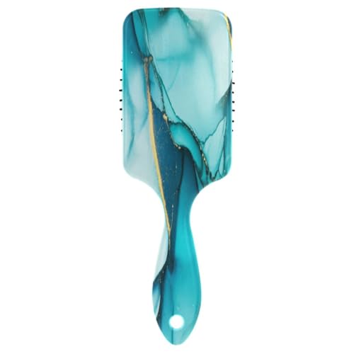 Türkis Marmor Kissen Haarbürste, Entwirrende Haarbürste, Haarbürste gesund, Haarbürste Modern von RPLIFE