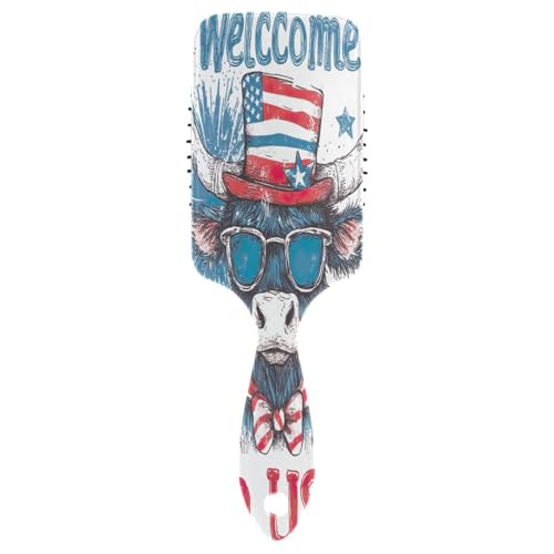 Usa Highland Cow Massage Haarbürste, Entwirrungskamm, Haarbürste Damen von RPLIFE