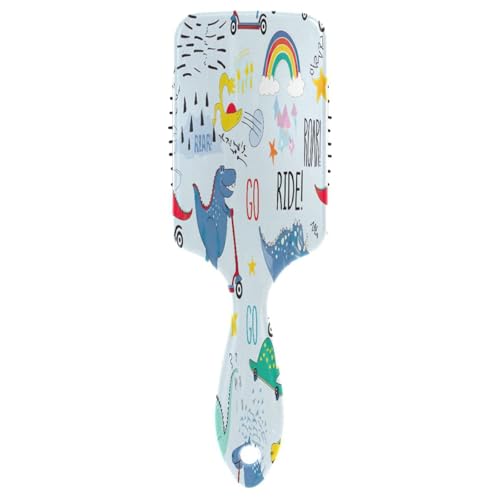 Verspielte Dinosaurier-Haarbürste, Entwirrungsbürste, Kamm, antistatische Bürste, Reise-Haarbürsten für Damen von RPLIFE