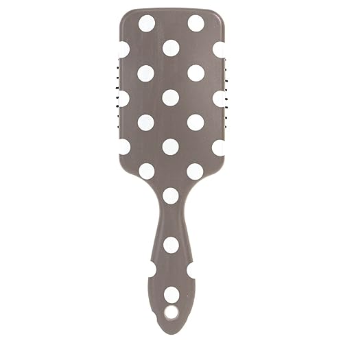 Weiße Polka Dots Braun Minimalistische Kissen Bürste, Haar Entwirrungsbürste, Reise Haarbürsten Frauen von RPLIFE