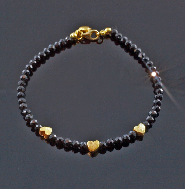 Zauberhaftes Schwarzes Turmalin-Armband von RPSchmuckDesign