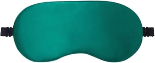 Augenmaske Maske Seide Augen Traum Nacht Maske Abdeckung Soft Relax Augen Bandage Schlafen Augenbinde for Frauen Männer Nacht Nickerchen Heide Entspanntes Nickerchen Augenschlaf(Green) von RPXHZLKTM
