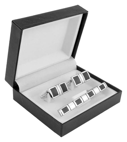 RPXHZLKTM Krawattenklammer Kupfer Enamel Cufflink Tie Clip Set European and American Cufflinks von RPXHZLKTM