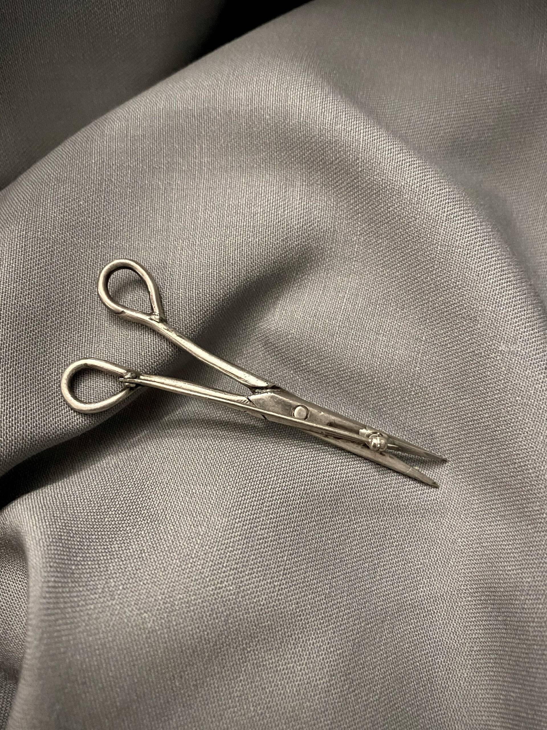 Vintage Sterling Silber Schere Brosche Pin von RPsFinds