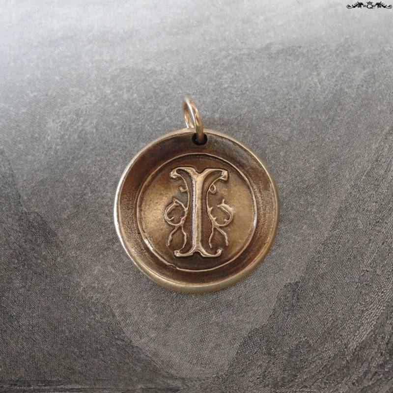 Wachssiegel Charm Initiale I - Wachs Siegel Schmuck Anhänger Alphabet Charms Buchstabe Wachssiegel Charm Initiale I - Wachs Siegel Schmuck Anhänger Alphabet Charms Buchstabe von RQPStudio