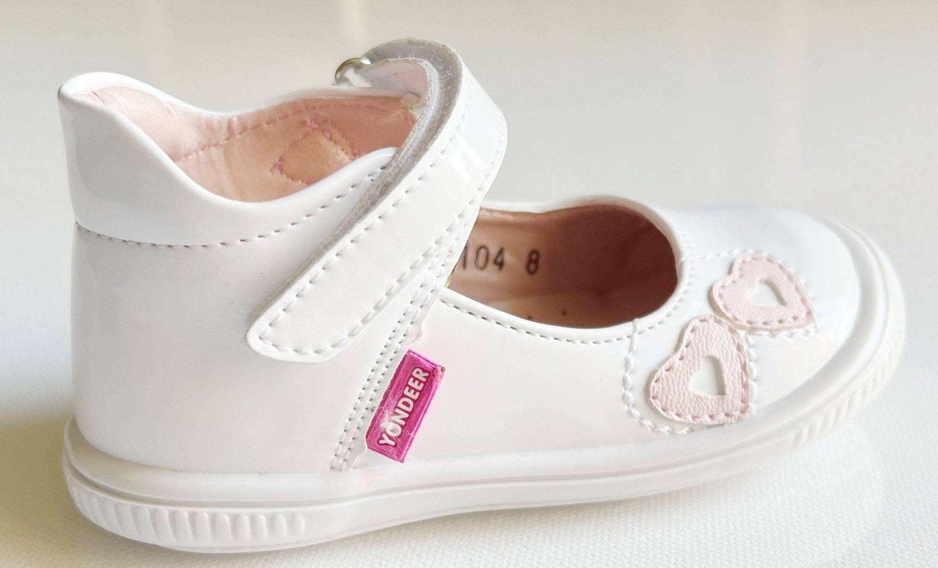 Wunderschöne Baby Schuhe Für Mädchen Aus 100% Leder ｜Handmade |Taufschuhe | Rosa Herz Muster |Ostertag |Kleinkind |Kleine von RRFASHIONS