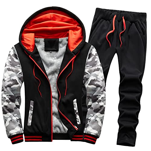 Herren Trainingsanzug | Jogginganzug | Sportanzug | Jogging Anzug | Hoodie-Sporthose | Jogging-Anzug | Trainings-Anzug | Jogging-Hose Sport Gym Männer Tracksuit Herren Neujahr/Geburtstag Geschenke von RRGEAR