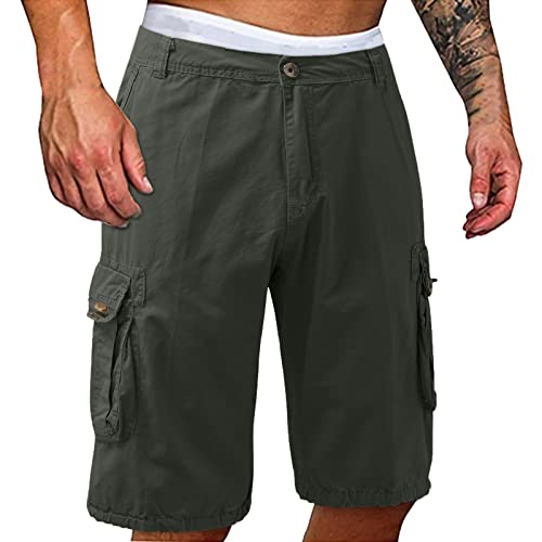 RRGEAR Herren Cargo Shorts Kurze Hose Sommer Herrenshorts Short Men Pants Cargohose kurz Sommerhose f. Männer Cargo Bermuda Herren Sport Shorts Lässig und bequem von RRGEAR