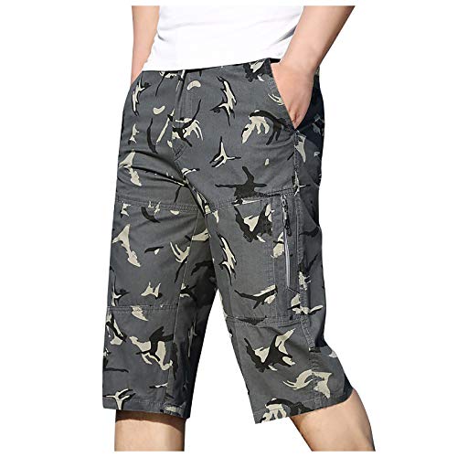 RRGEAR Herren Cargo Shorts Savage Vintage Kurze Hose Sport Camping Wandern Tarnen Baumwolle Jeans Kurz Herren Men's Shorts von RRGEAR