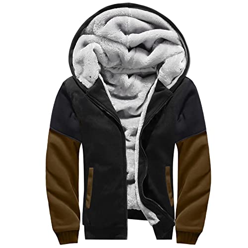 RRGEAR Herren Hoodies für Fleece/Wolle Jacke Kapuzensweatshirts Herbst Wintermantel Full Zip Sweater Hoodie MäNner Herbst/Winter/Frühling von RRGEAR