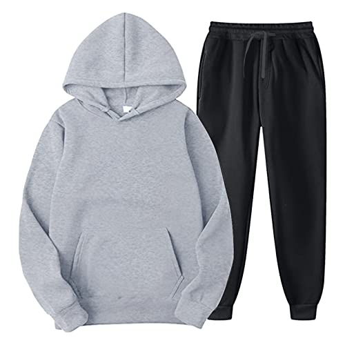 RRGEAR Herren Jogginganzug Trainingsanzug Sportanzug Fußball Sporthose Hoodie Hose für Gym Warm Tracksuit Sportanzug Größe XS - 5XL von RRGEAR