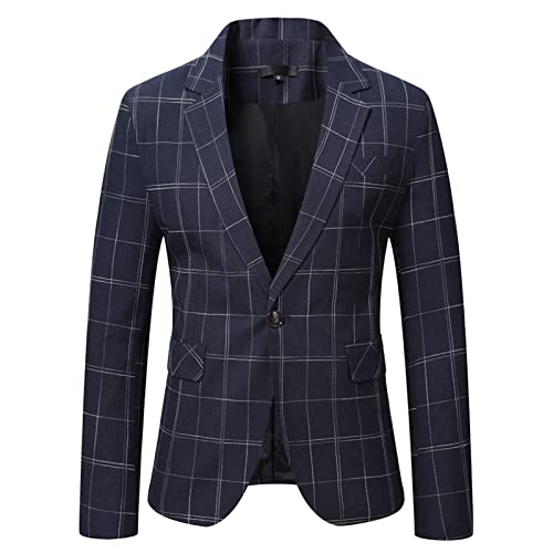 RRGEAR Herren Sakko Sportlich Slim Fit Blazer Männer Modern Freizeit Jackett Business Anzugjacke Anzug Herren Schwarz Sakko von RRGEAR