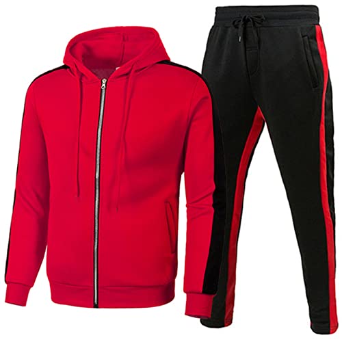 RRGEAR Herren Trainingsanzug Jogginganzug Sportanzug Männer Jogging Anzug Sweatshirt Hose Jumpsuit Herren Weihnachten/Halloween Geschenke von RRGEAR