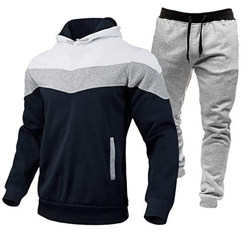 RRGEAR Herren Trainingsanzug Jogginganzug Sportanzug Männer Jogging Anzug Sweatshirt Jogginganzug Herren KostüM Herren Tracksuit Men Jogginganzug Herren Baumwolle Xl Fitness Fitnessanzug von RRGEAR