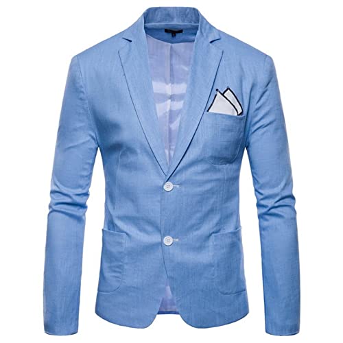 RRGEAR Sakko Herren Slim Fit EIN Knopf Anzugjacke Herren Blazer für Business Hochzeit Freizeit Winterjacke Herren Warm Herren Blazer von RRGEAR