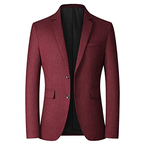 RRGEAR Sakko Herren Sportlich Regular Fit Leinen Männer Blazer Modern Freizeit Jackett Anzugjacke Blaser S/M/L/XL/5XL von RRGEAR