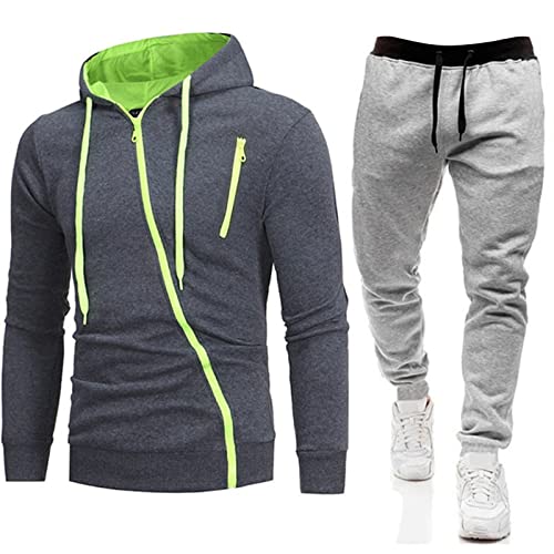 RRGEAR Trainingsanzug Herren Sportanzug Jogginganzug Männer Freizeitanzug Streatwear TrainingsanzüGe HausanzüGe Jogginganzug Herren Trainingsanzug Herren FußBall Anzug Jacke Hose Kapuze Sport von RRGEAR