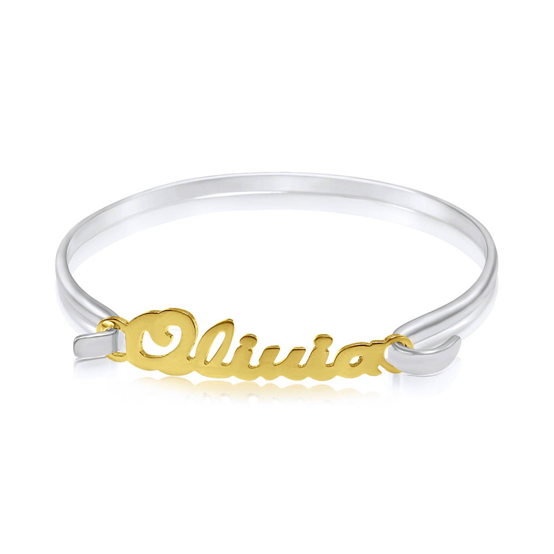 Handgefertigter Armreif Aus Sterlingsilber, 24K Vergoldet, Verstellbar Handgefertigter Armreif Aus Sterlingsilber, 24K Vergoldet, Verstellbar von RRJewels