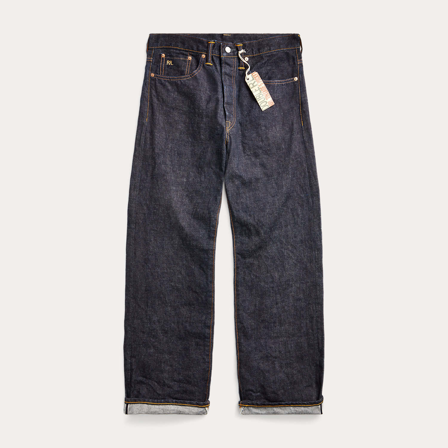 5-Pocket-Jeans mit East-West-Waschung von RRL