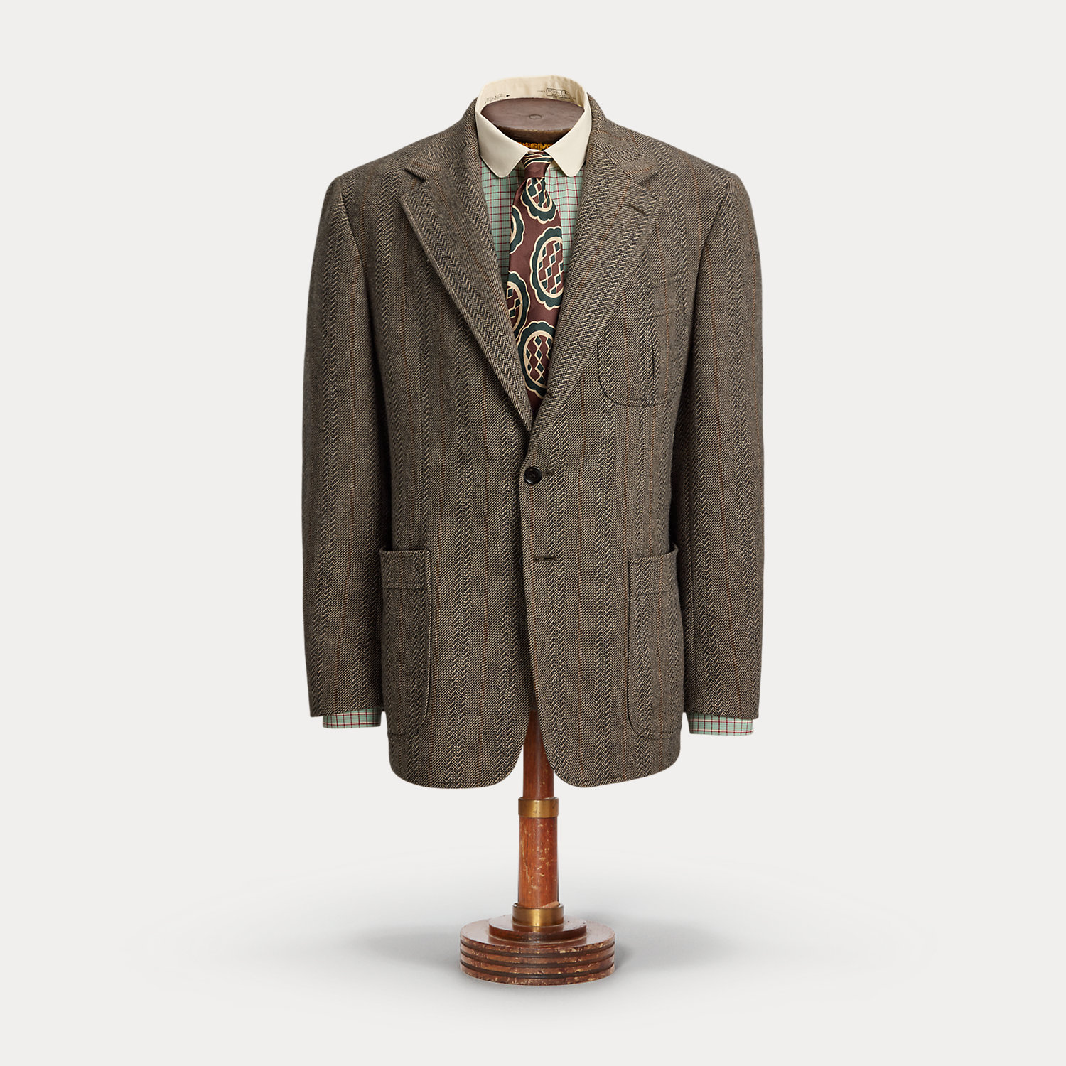 Anzugjacke mit Fischgratmuster von RRL