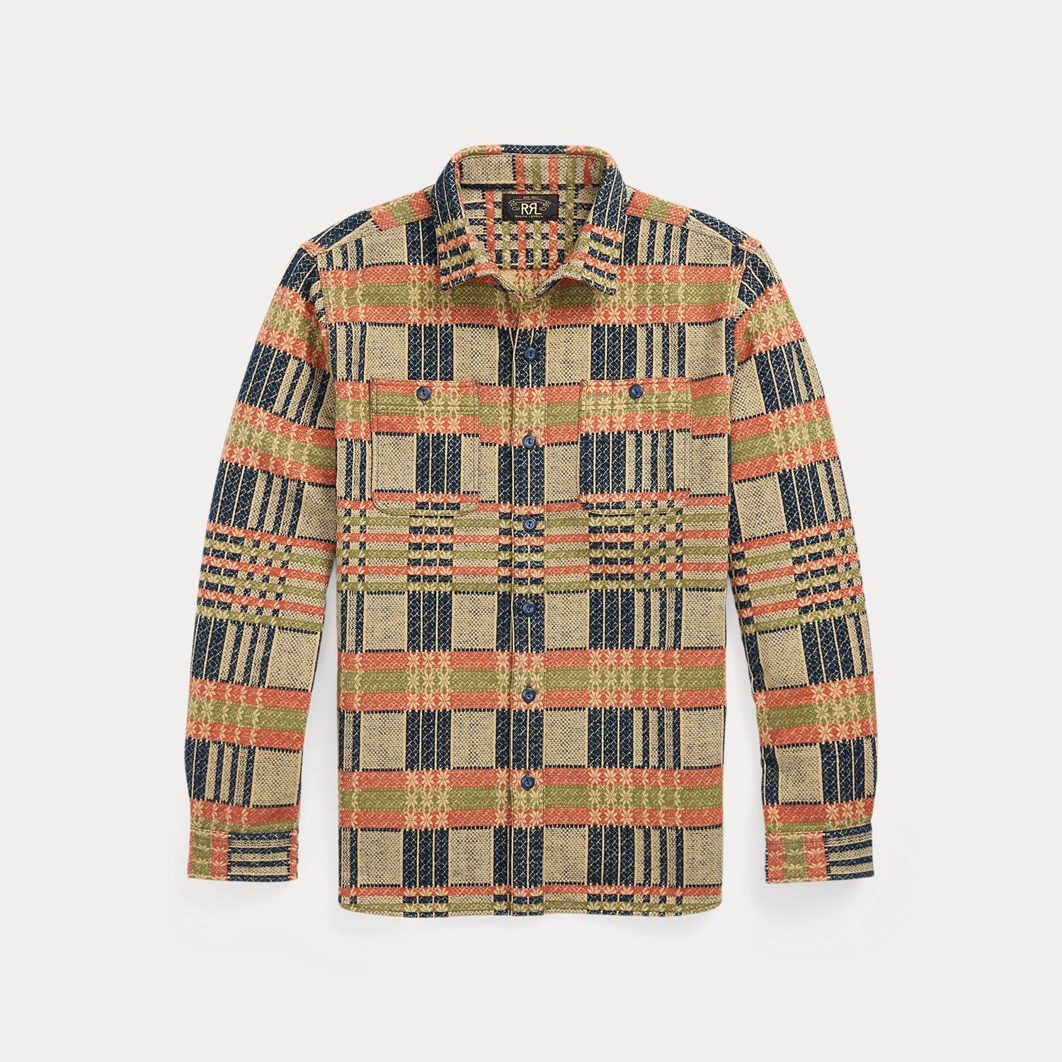 Arbeitshemd aus Jacquard Arbeitshemd aus Jacquard von RRL