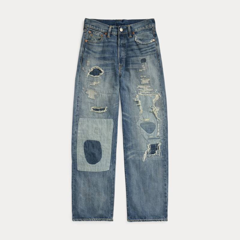 Ausgebesserte High-Boy-Fit Jeans Heyland von RRL