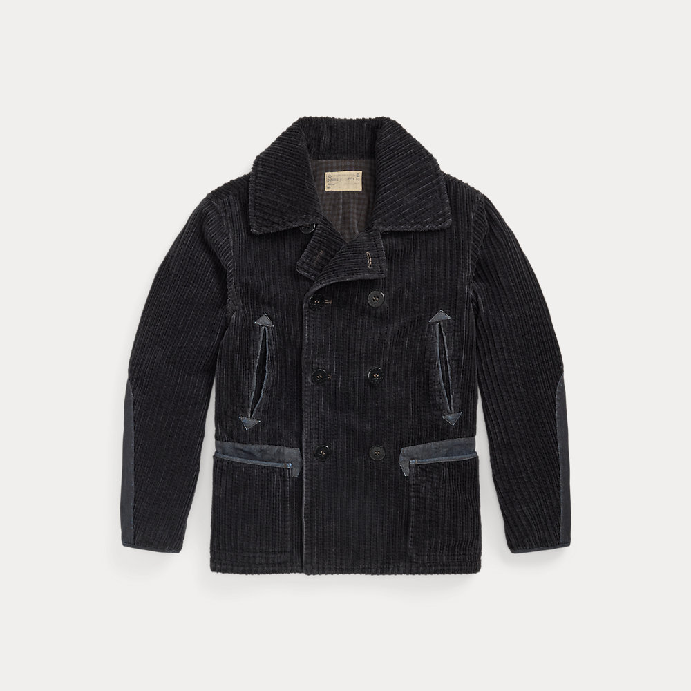 Caban aus Kordsamt mit Denim-Besatz von RRL