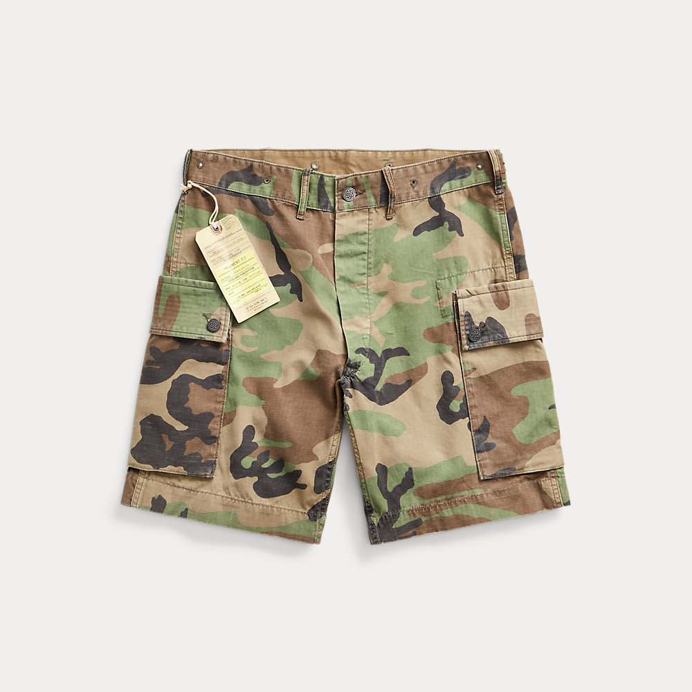 Camouflage-Cargo-Shorts aus Ripstop von RRL