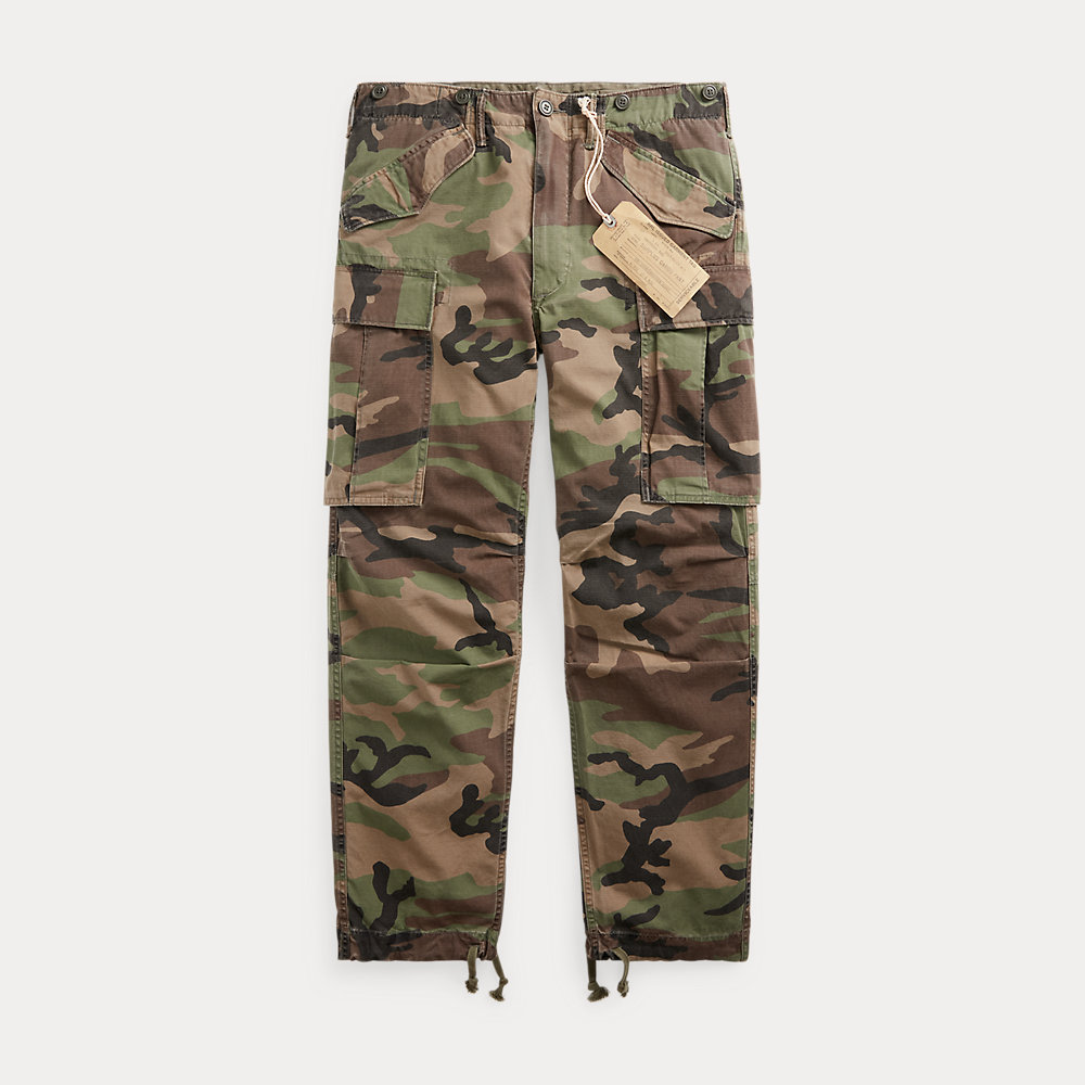 Camouflage-Cargohose aus Ripstop von RRL