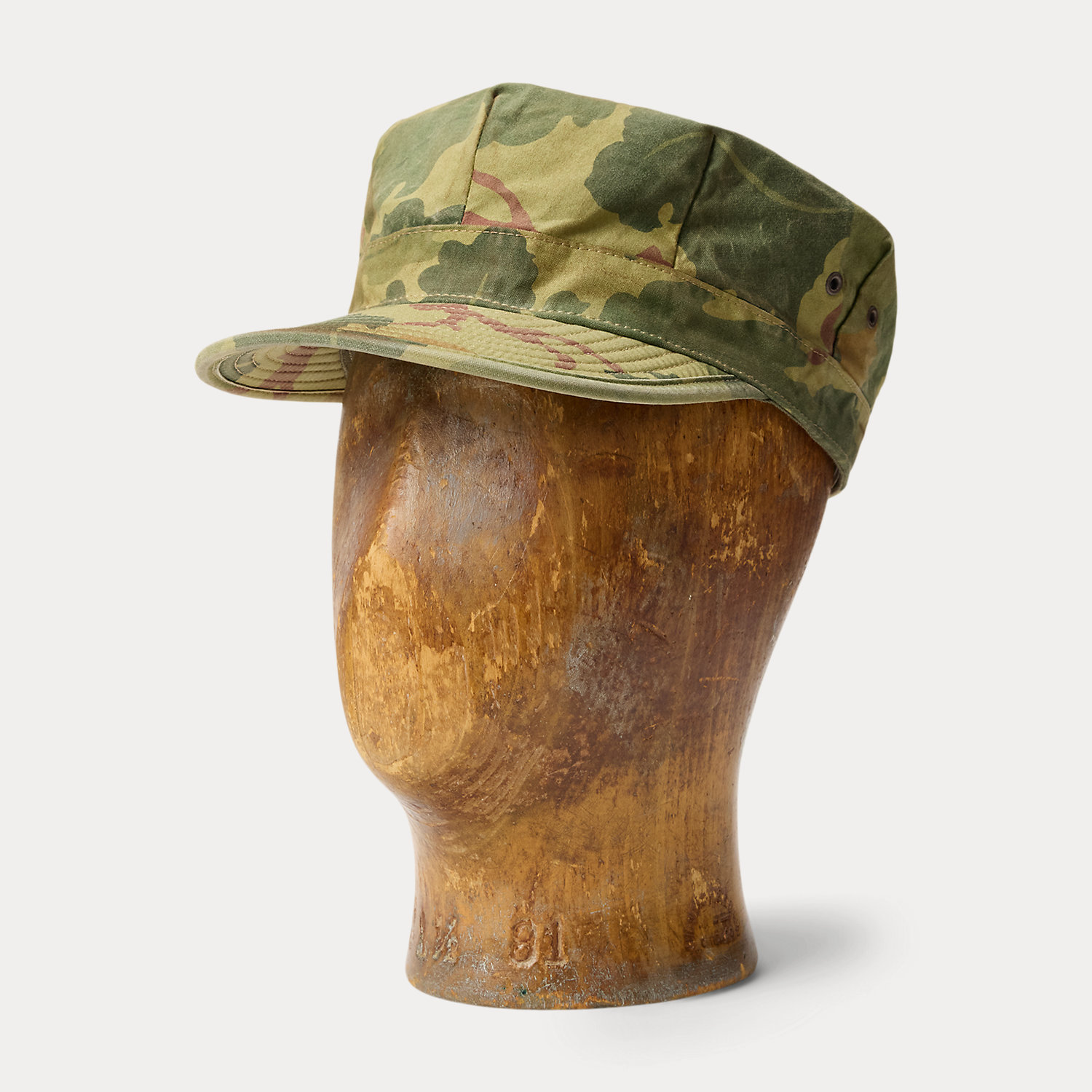 Camouflage-Kappe aus Popeline von RRL