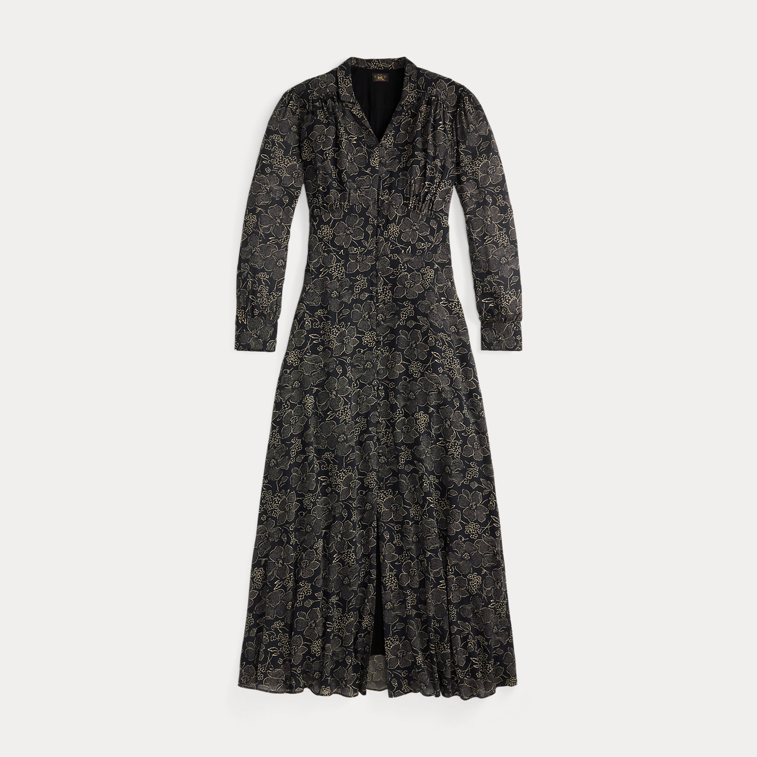 Crêpekleid mit Blumenmuster von RRL