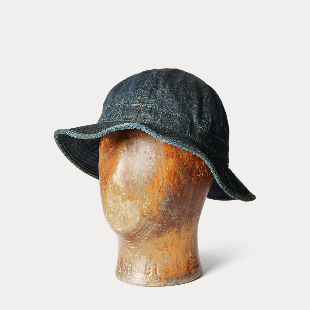 Denim-Topfhut in Indigo Denim-Topfhut in Indigo von RRL