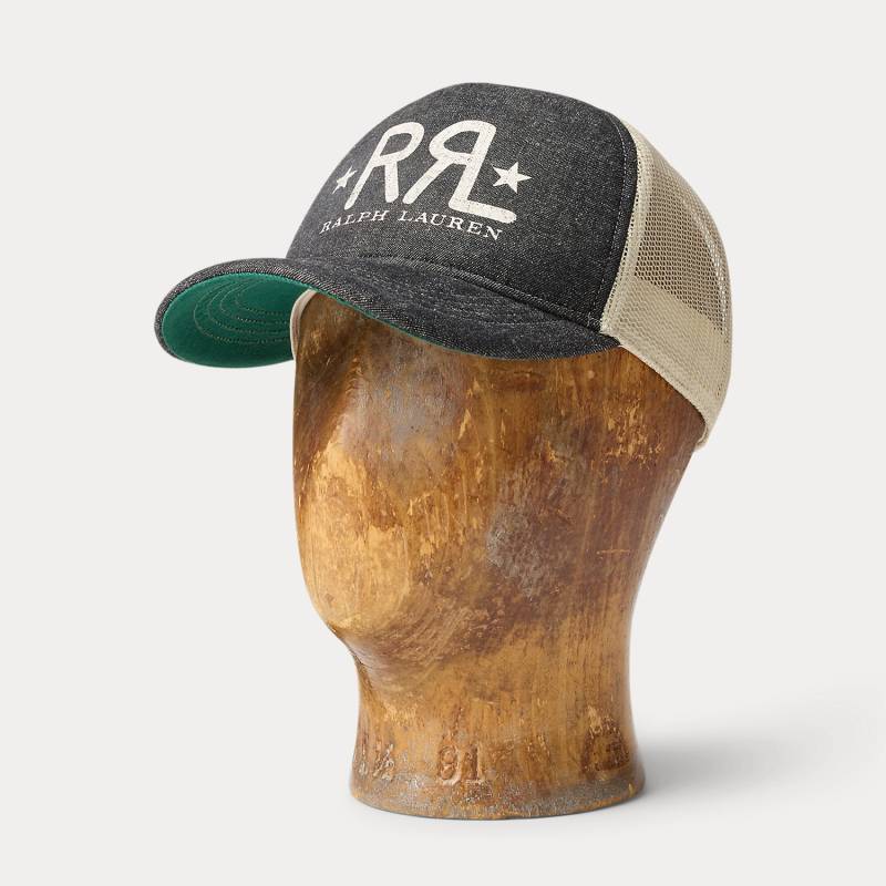 Denim-Truckerkappe mit RRL-Ranch-Logo von RRL