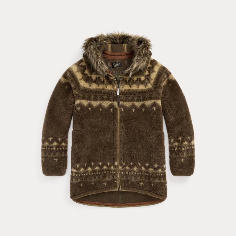 Fleecejacke mit Kunstpelzbesatz Fleecejacke mit Kunstpelzbesatz von RRL