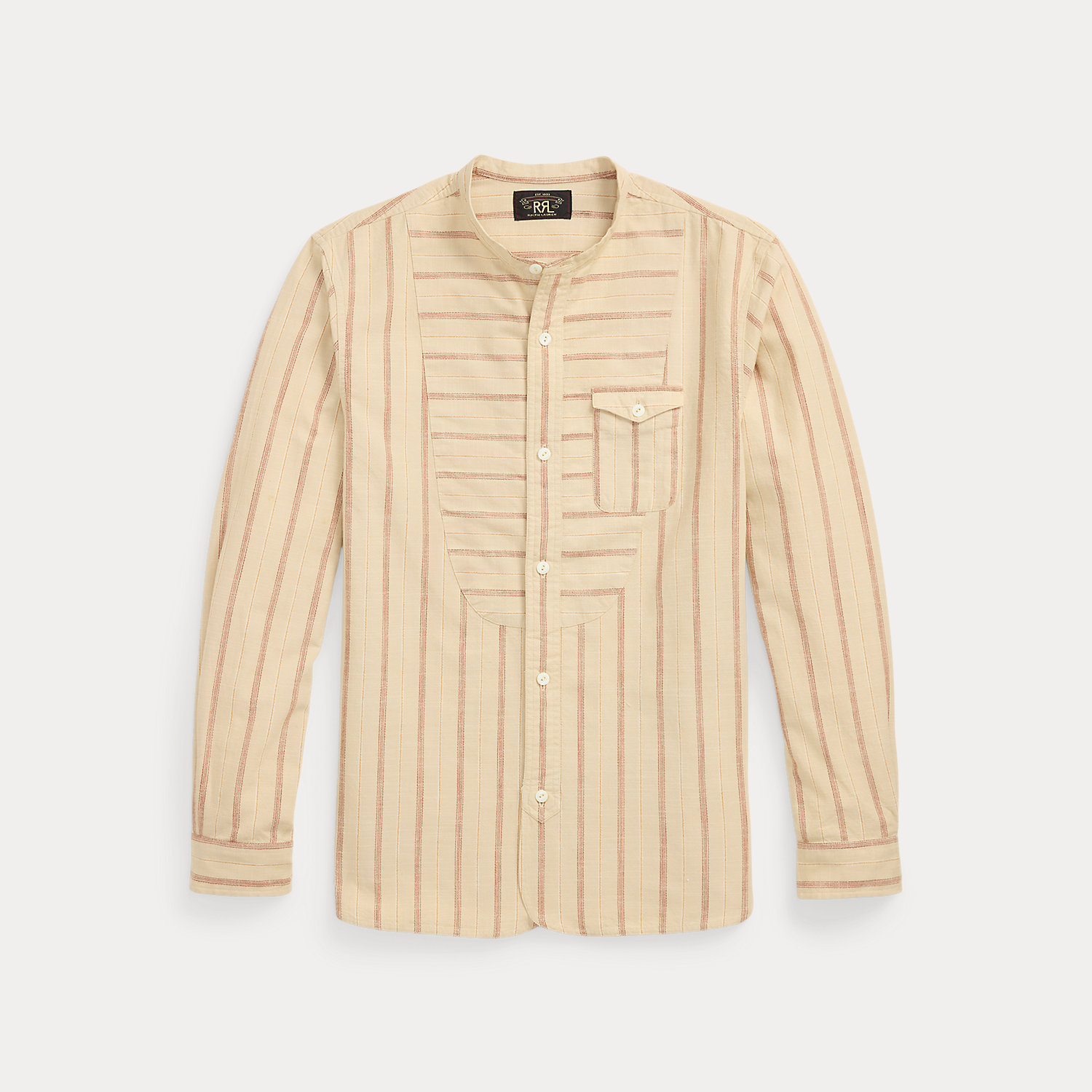 Gestreiftes Arbeitshemd aus Ratière von RRL