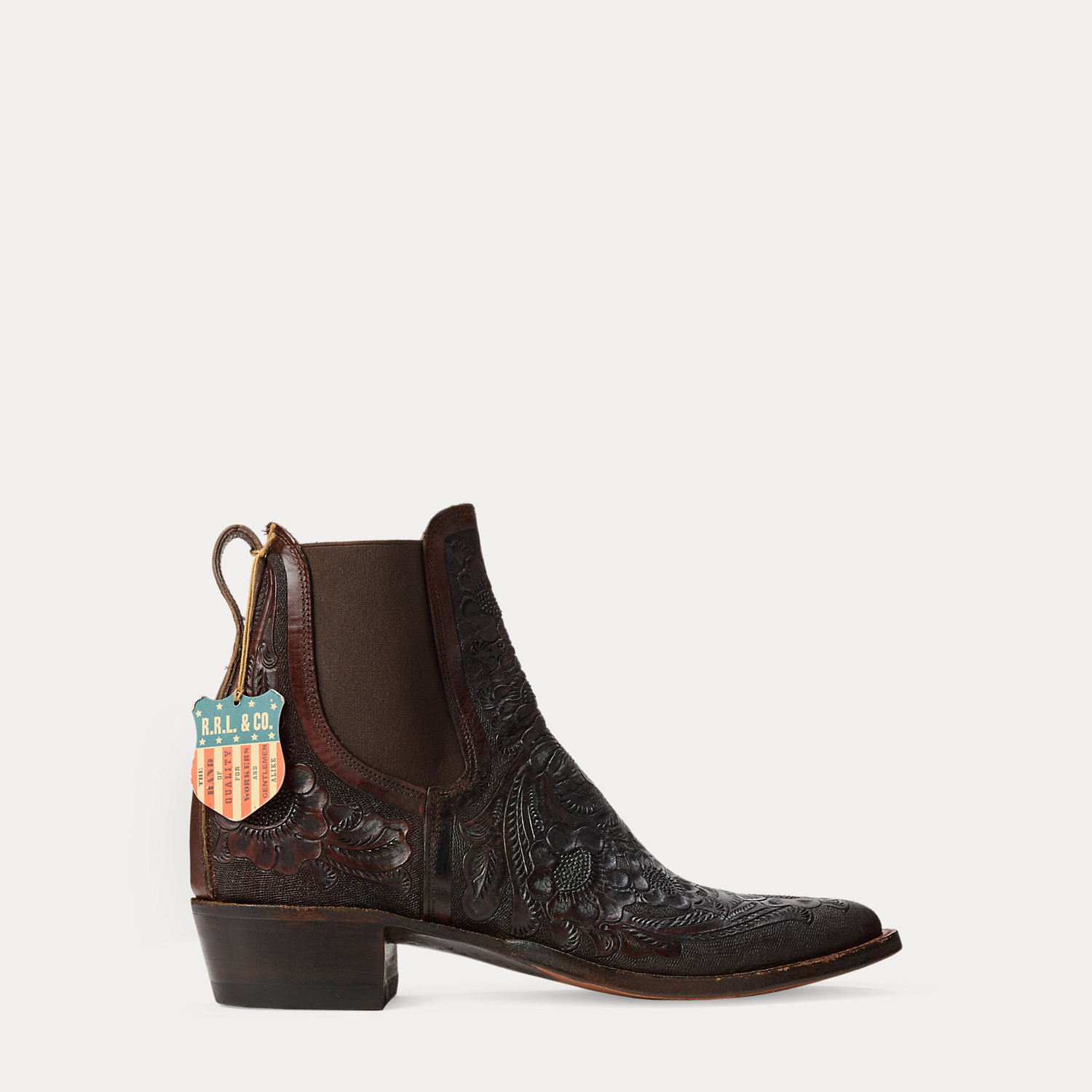 Handgearbeiteter Lederstiefel Plainview von RRL