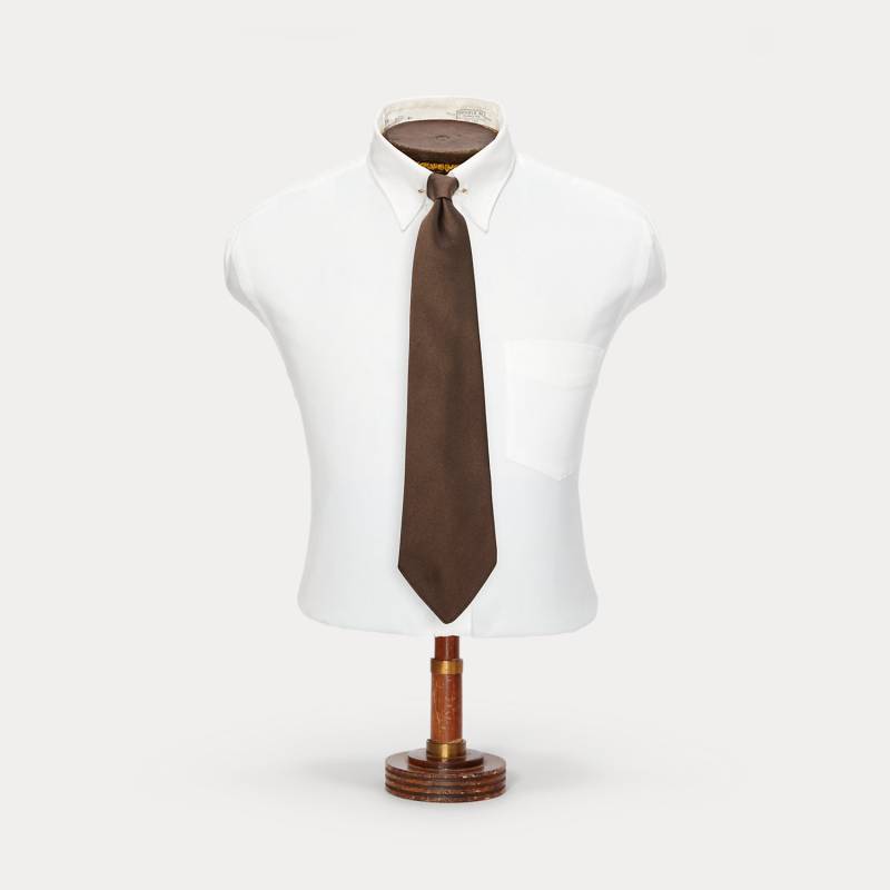 Handgefertigte Krawatte aus Seidensatin von RRL