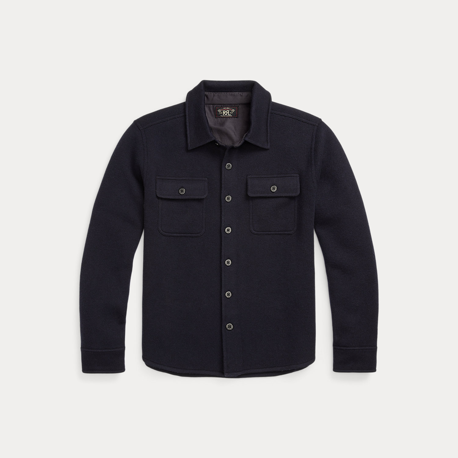 Hemdpullover aus Wolle mit Muster von RRL